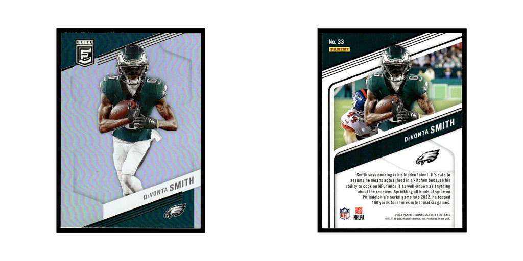 DeVonta Smith 2023 Donruss Elite #33 Philadelphia Eagles Football Card NM