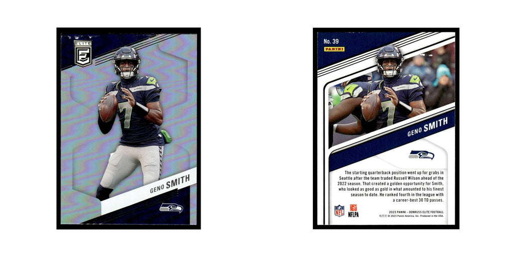 Geno Smith 2023 Donruss Elite #39 Seattle Seahawks Football Card NM