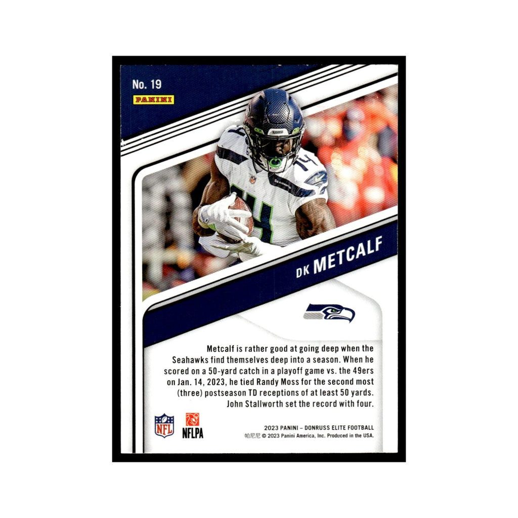 DK Metcalf 2023 Donruss Elite #19 Seattle Seahawks Football Card NM