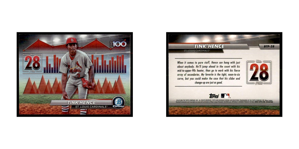 Tink Hence 2024 Bowman Chrome #BTP-28 Baseball Cards Baseball Card NM