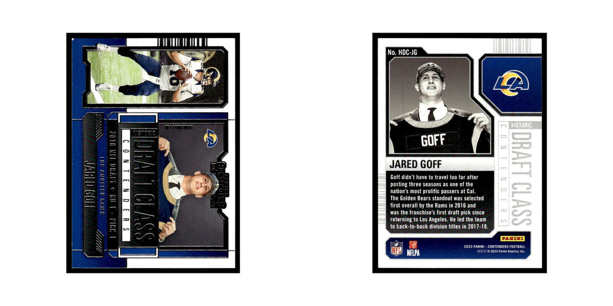 Jared Goff 2023 Panini Contenders #HDC-JG Los Angeles Rams Football Card NM
