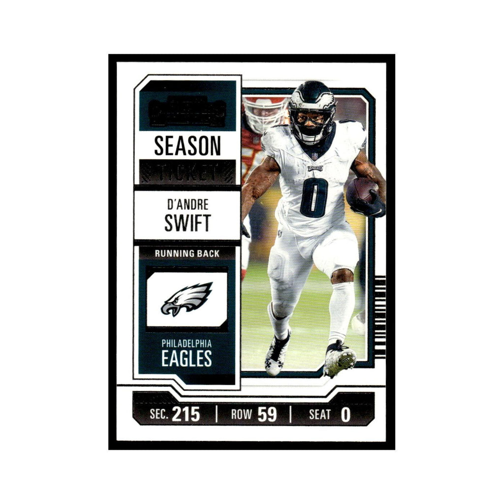 D'Andre Swift 2023 Panini Contenders #78 Philadelphia Eagles Football Card NM