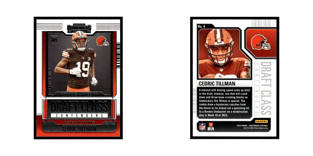 Cedric Tillman 2023 Panini Contenders #4 Cleveland Browns Football Card NM