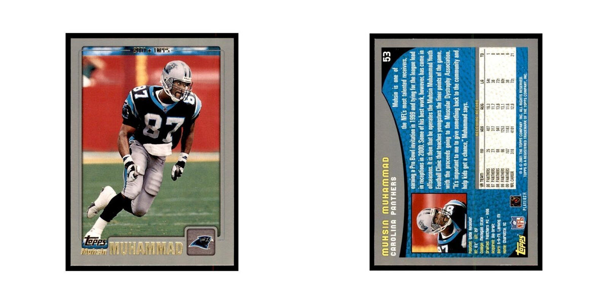 Muhsin Muhammad 2001 Topps #53 Football Cards Football Card NM