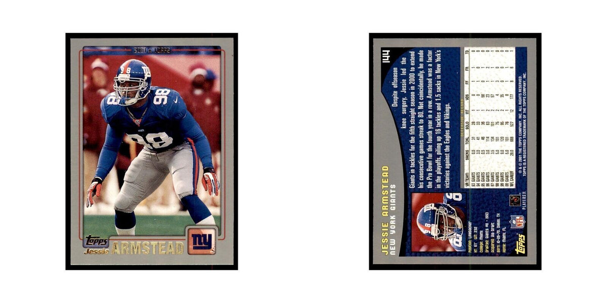Jessie Armstead 2001 Topps #144 Football Cards Football Card NM