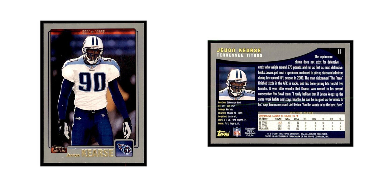 Jevon Kearse 2001 Topps #11 Football Cards Football Card NM