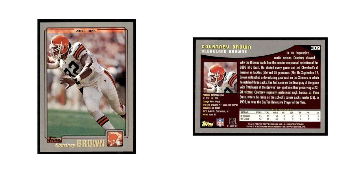 Courtney Brown 2001 Topps #309 Football Cards Football Card NM
