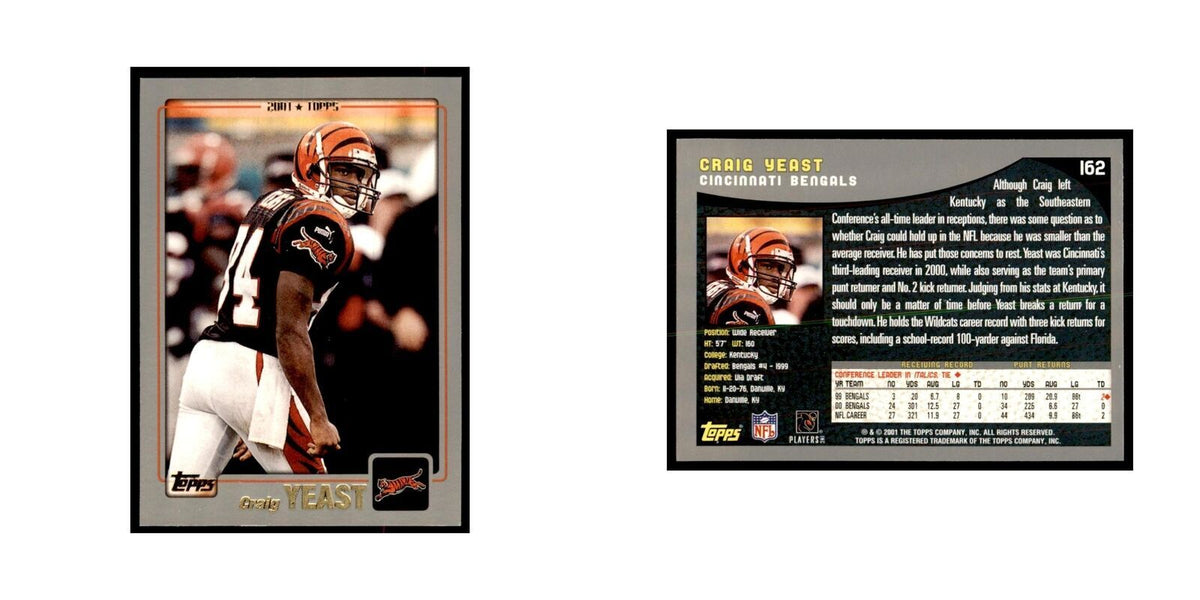 Craig Yeast 2001 Topps #162 Football Cards Football Card NM