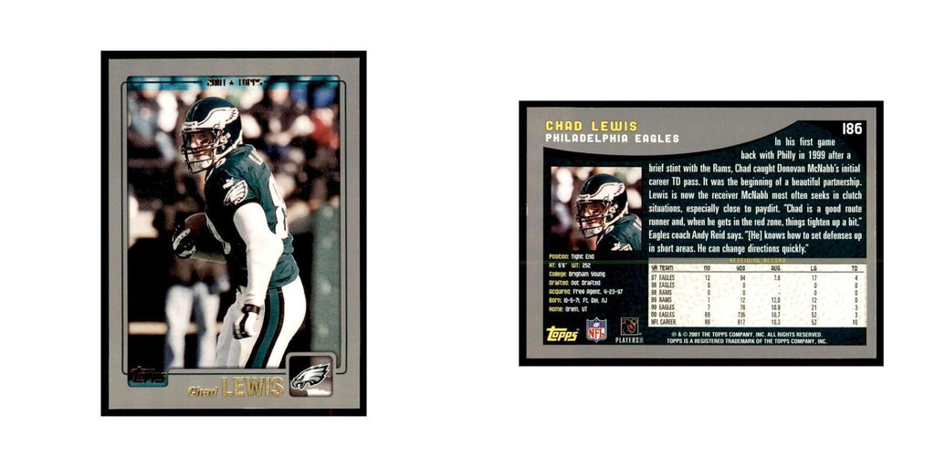 Chad Lewis 2001 Topps #186 Football Cards Football Card NM