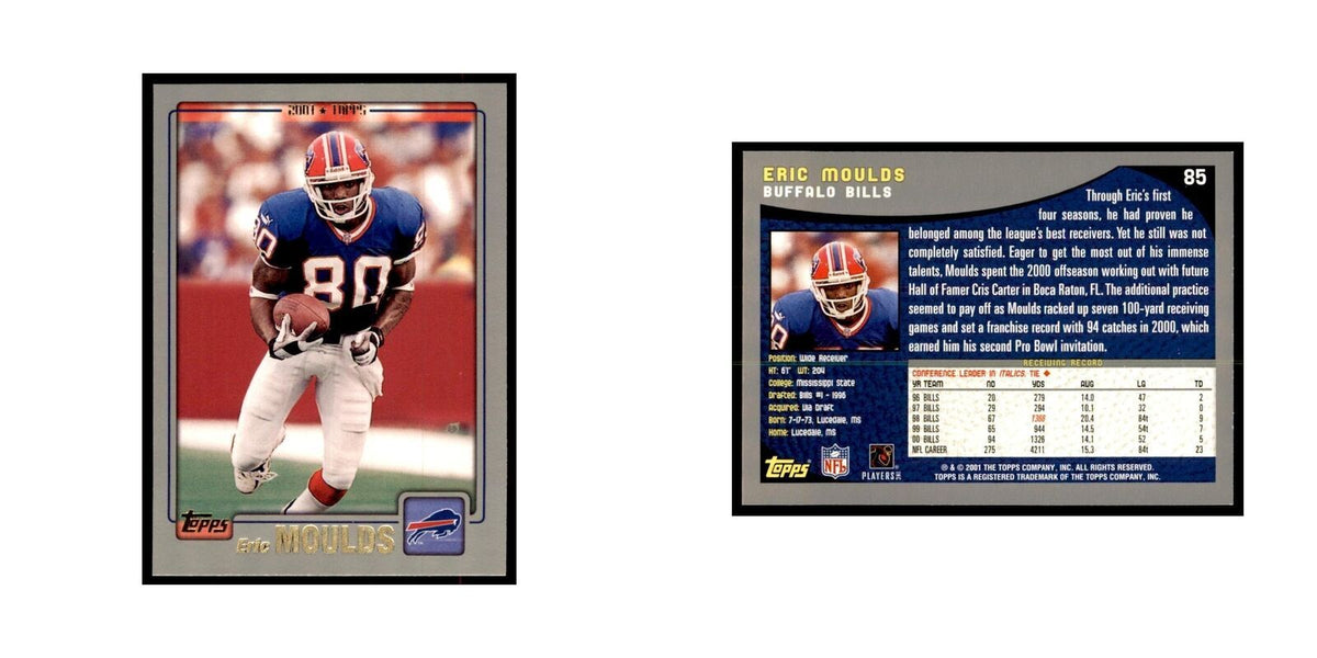 Eric Moulds 2001 Topps #85 Football Cards Football Card NM