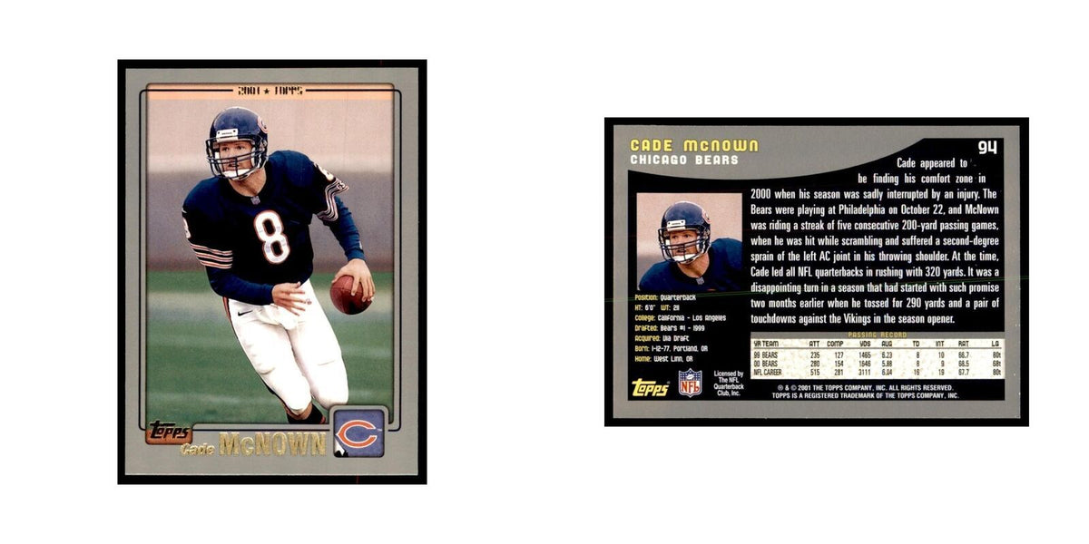 Cade McNown 2001 Topps #94 Football Cards Football Card NM