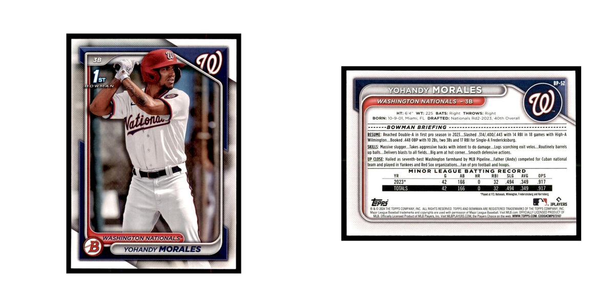 Yohandy Morales 2024 Bowman Prospects #BP-52 Baseball Cards Baseball Card NM