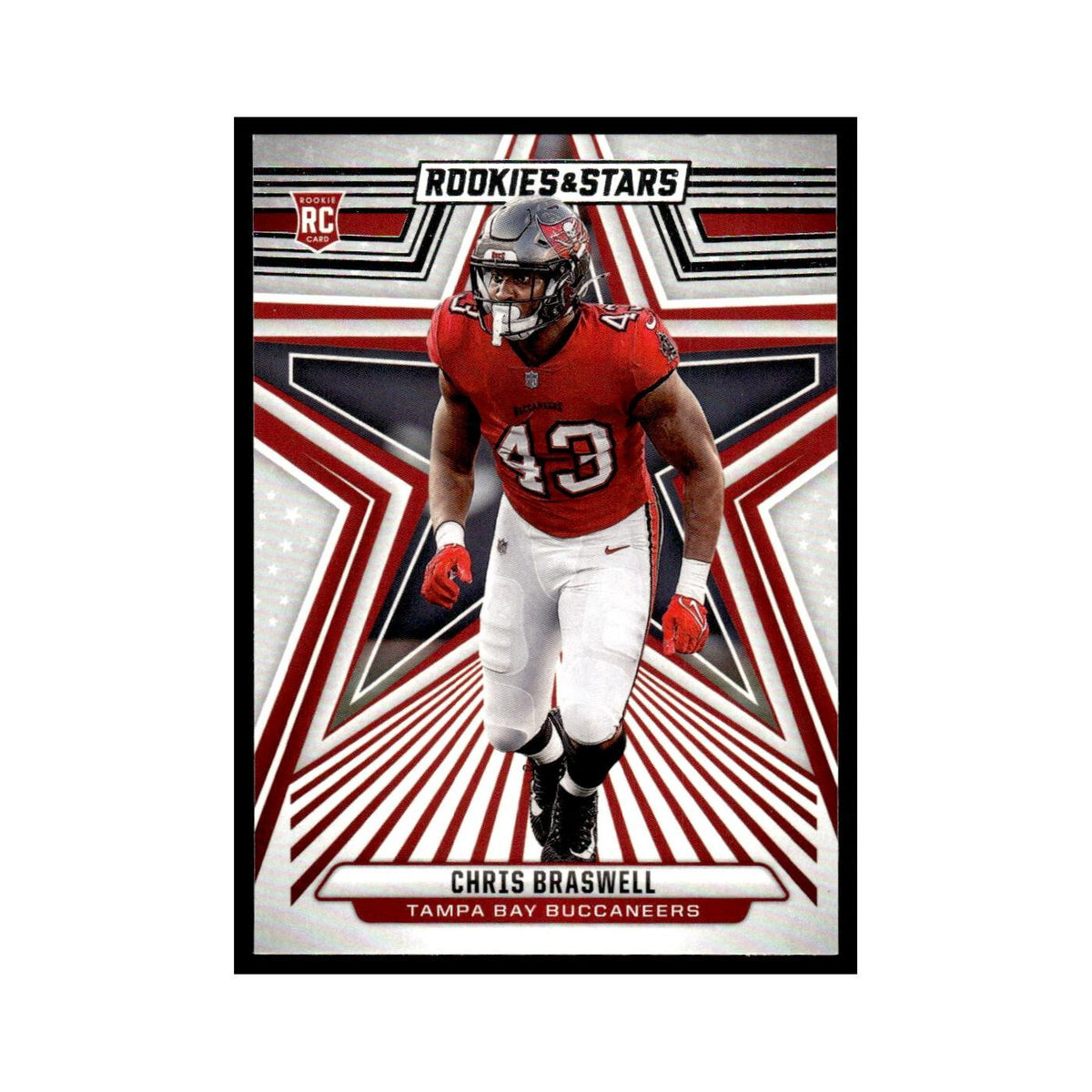 Chris Braswell 2024 Panini Rookies Stars #120 Tampa Bay Buccaneers NM