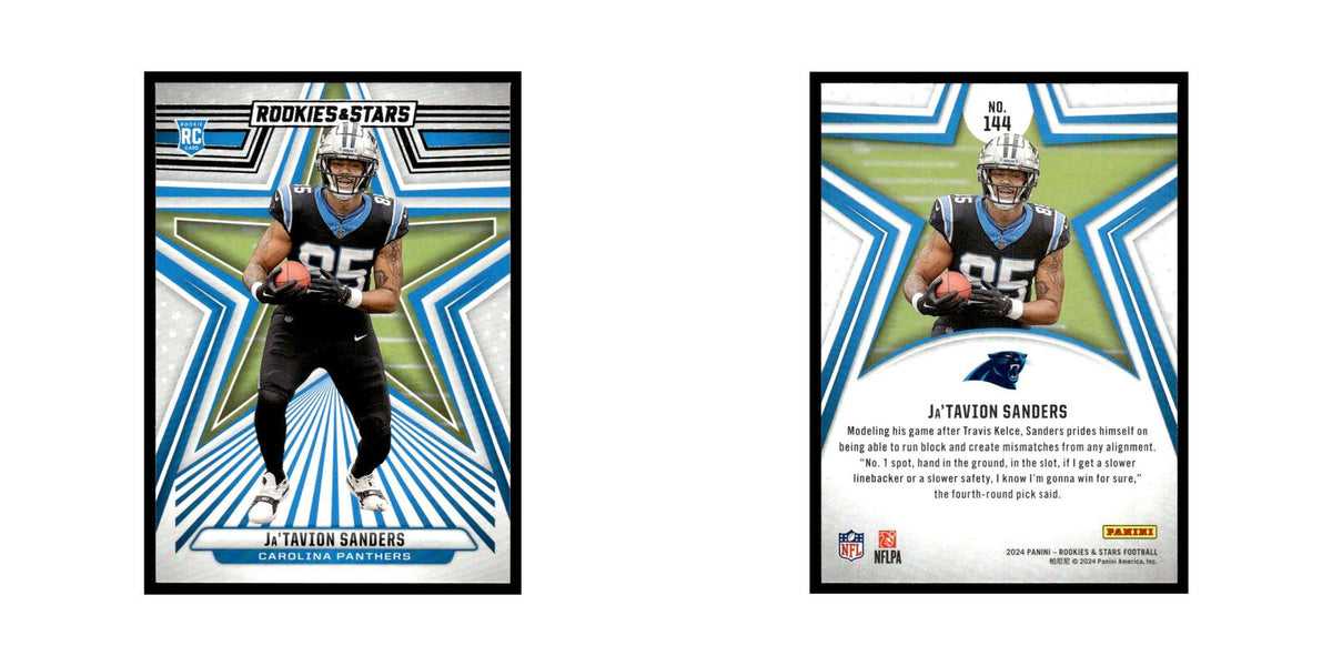 Ja'Tavion Sanders 2024 Panini Rookies Stars #144 Carolina Panthers NM
