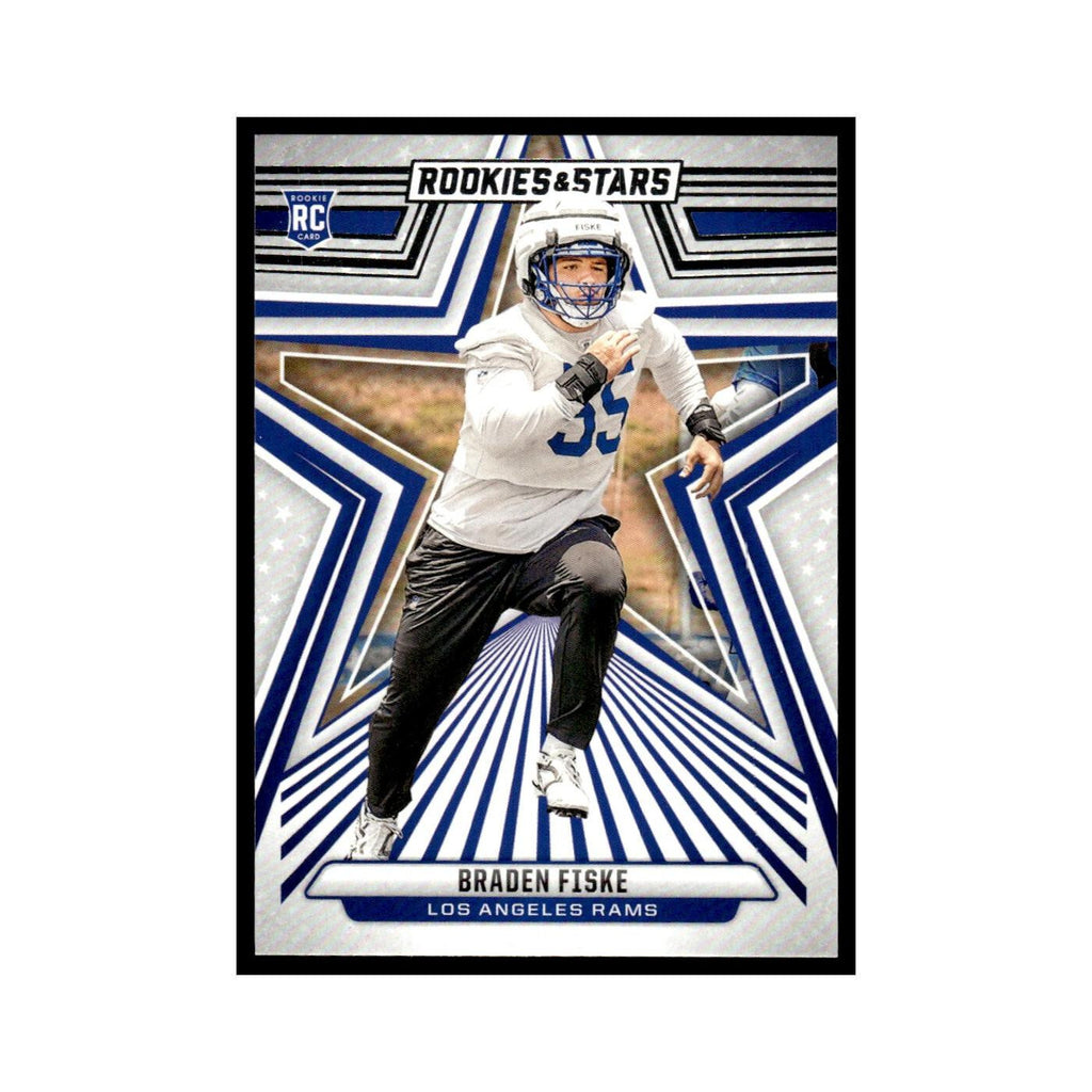Braden Fiske 2024 Panini Rookies Stars #109 Los Angeles Rams Football Card NM
