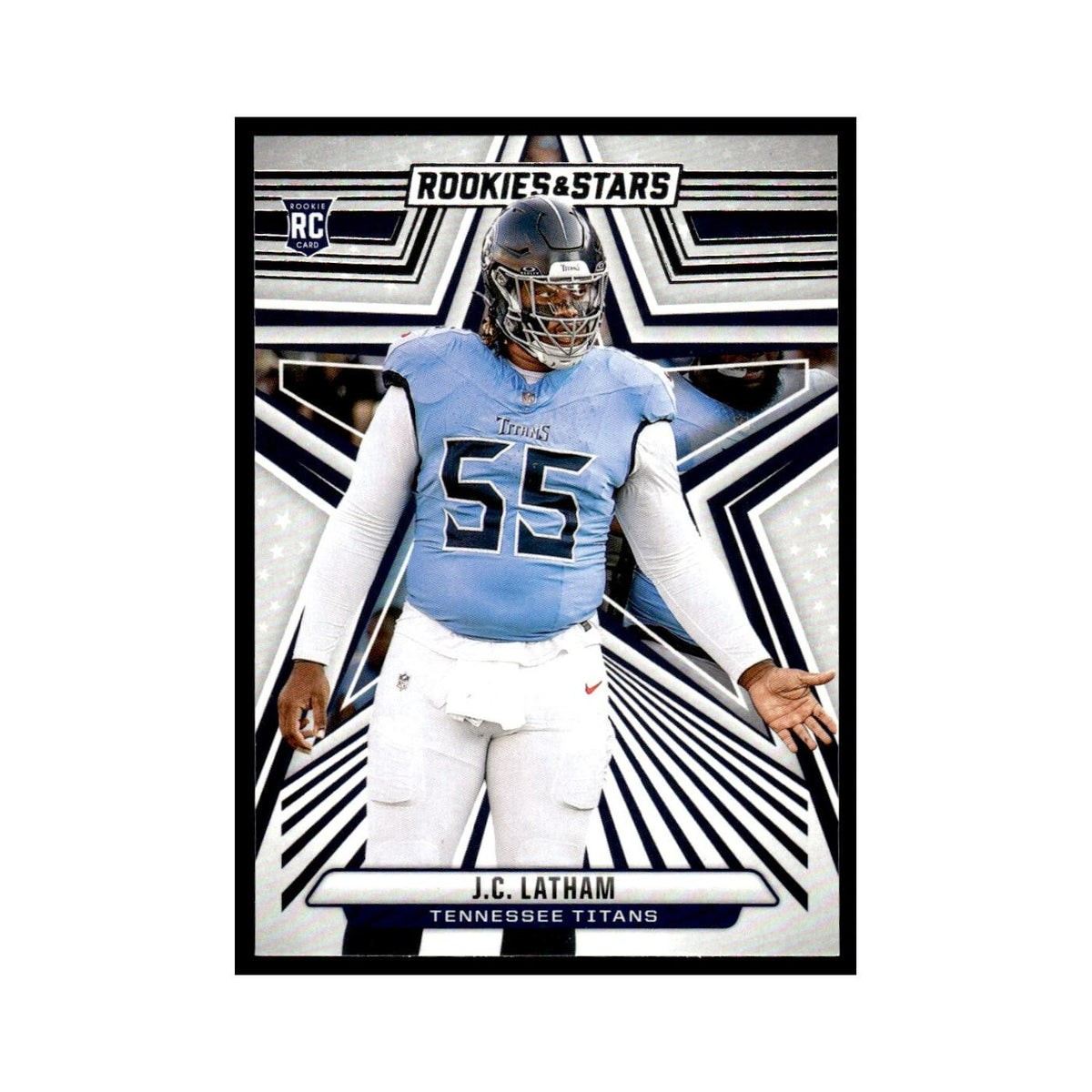 J.C. Latham 2024 Panini Rookies Stars #134 Tennessee Titans Football Card NM
