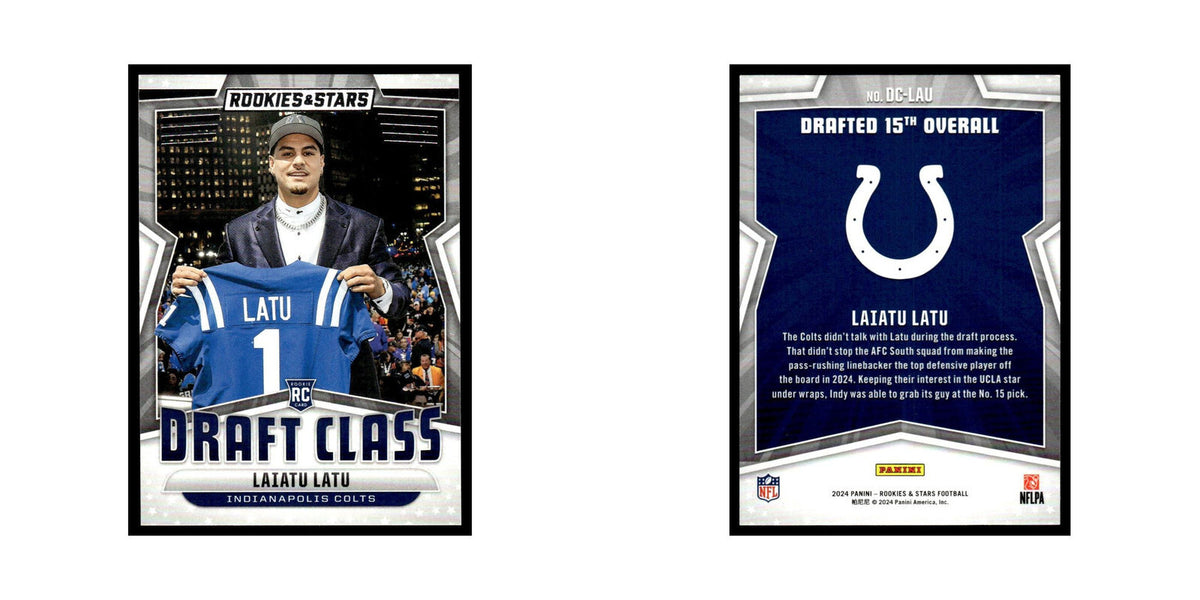 Laiatu Latu 2024 Panini Rookies Stars #DC-LAU Indianapolis Colts NM