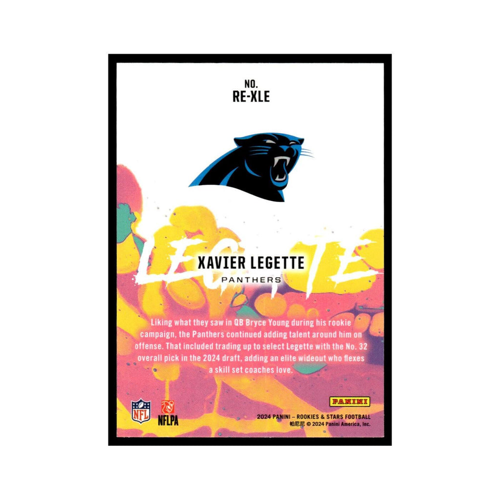 Xavier Legette 2024 Panini Rookies Stars #RE-XLE Carolina Panthers NM
