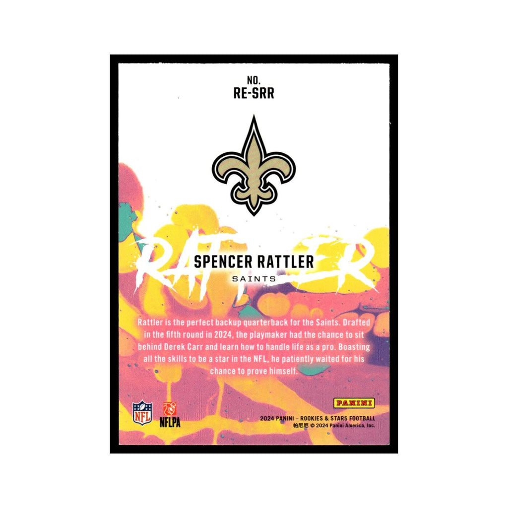 Spencer Rattler 2024 Panini Rookies Stars #RE-SRR New Orleans Saints NM