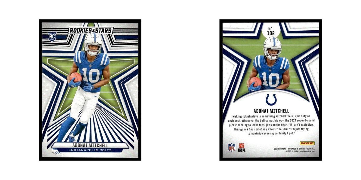 Adonai Mitchell 2024 Panini Rookies Stars #102 Indianapolis Colts NM