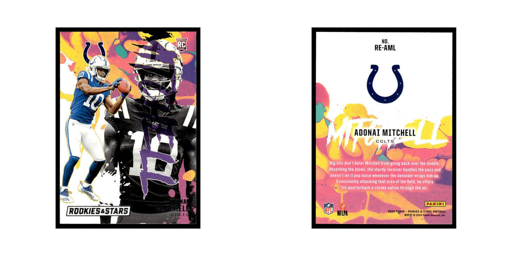 Adonai Mitchell 2024 Panini Rookies Stars #RE-AML Indianapolis Colts NM