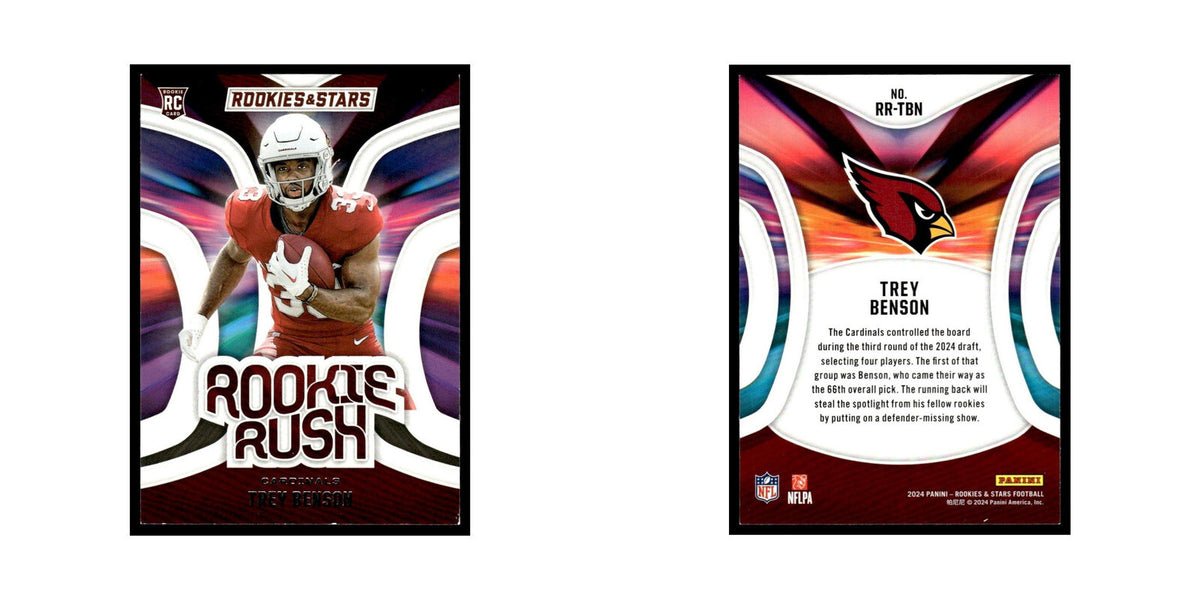 Trey Benson 2024 Panini Rookies Stars #RR-TBN Arizona Cardinals Football Card NM