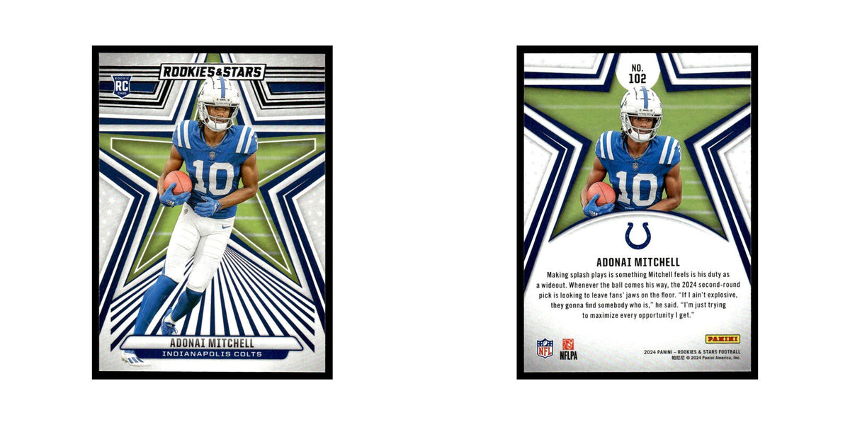 Adonai Mitchell 2024 Panini Rookies Stars #102 Indianapolis Colts NM