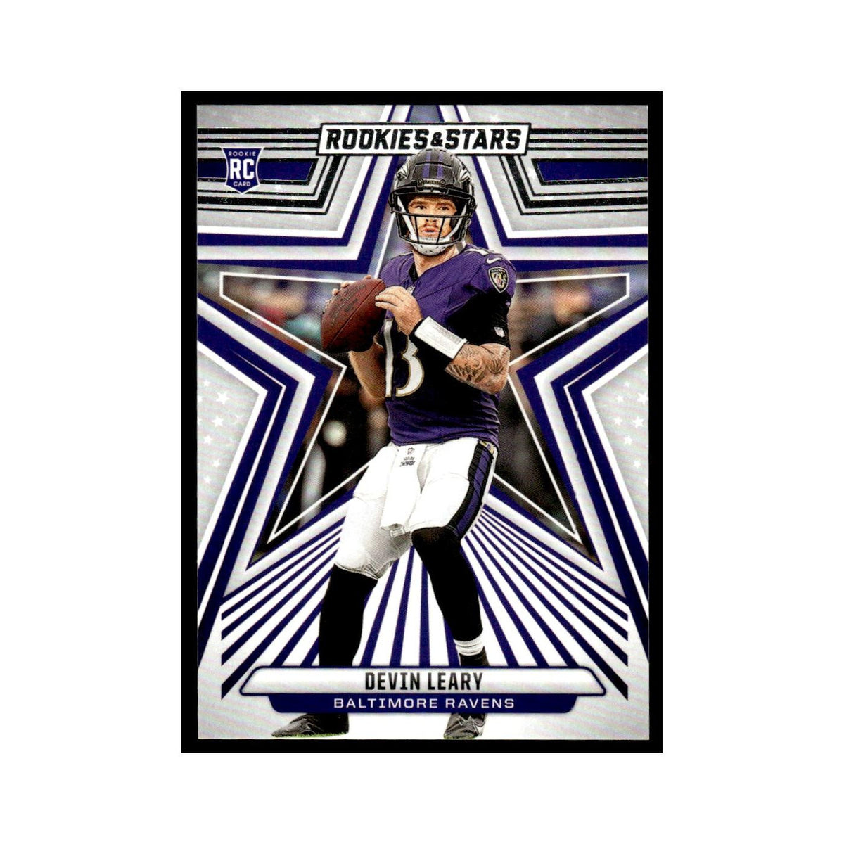 Devin Leary 2024 Panini Rookies Stars #127 Baltimore Ravens Football Card NM