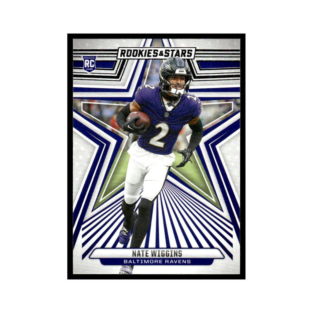 Nate Wiggins 2024 Panini Rookies Stars #181 Baltimore Ravens Football Card NM