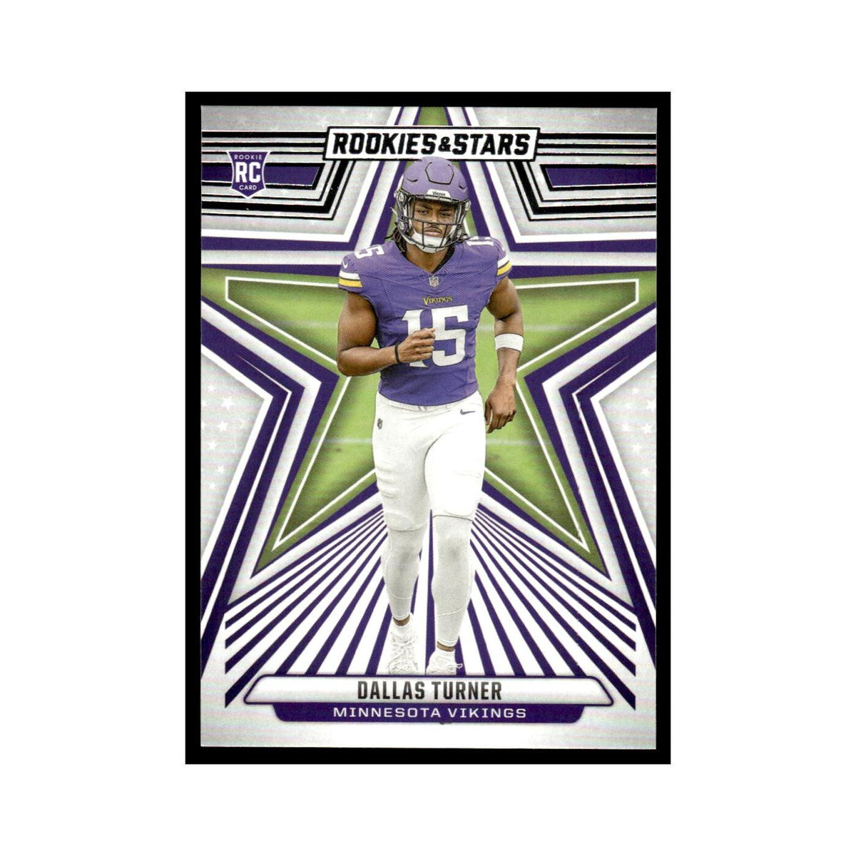 Dallas Turner 2024 Panini Rookies Stars #124 Minnesota Vikings Football Card NM
