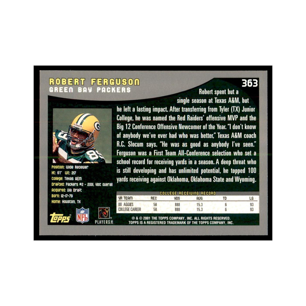 Robert Ferguson 2001 Topps #363 Football Cards Football Card NM