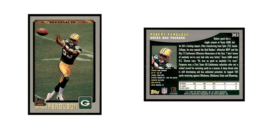 Robert Ferguson 2001 Topps #363 Football Cards Football Card NM