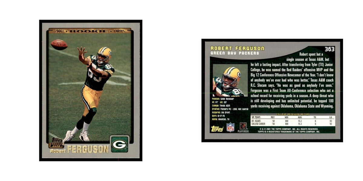 Robert Ferguson 2001 Topps #363 Football Cards Football Card NM