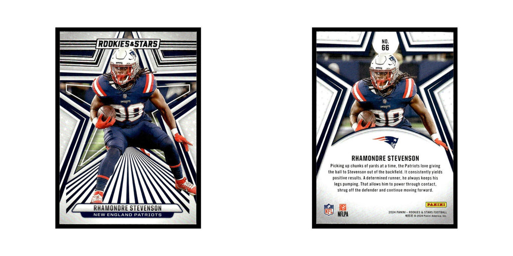 Rhamondre Stevenson 2024 Panini Rookies Stars #66 New England Patriots NM