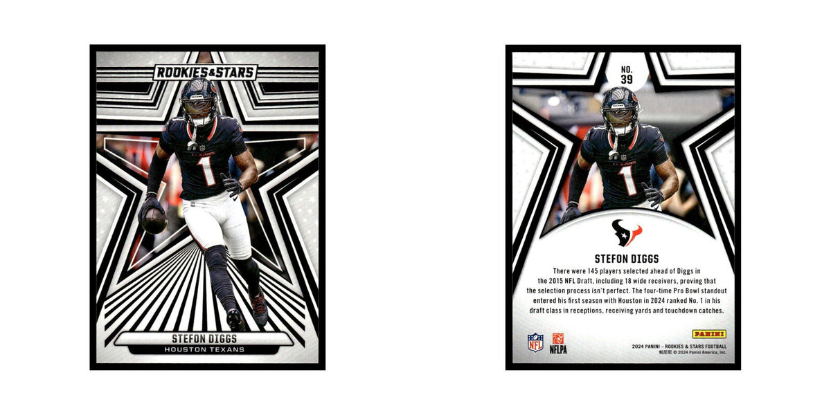 Stefon Diggs 2024 Panini Rookies Stars #39 Houston Texans Football Card NM