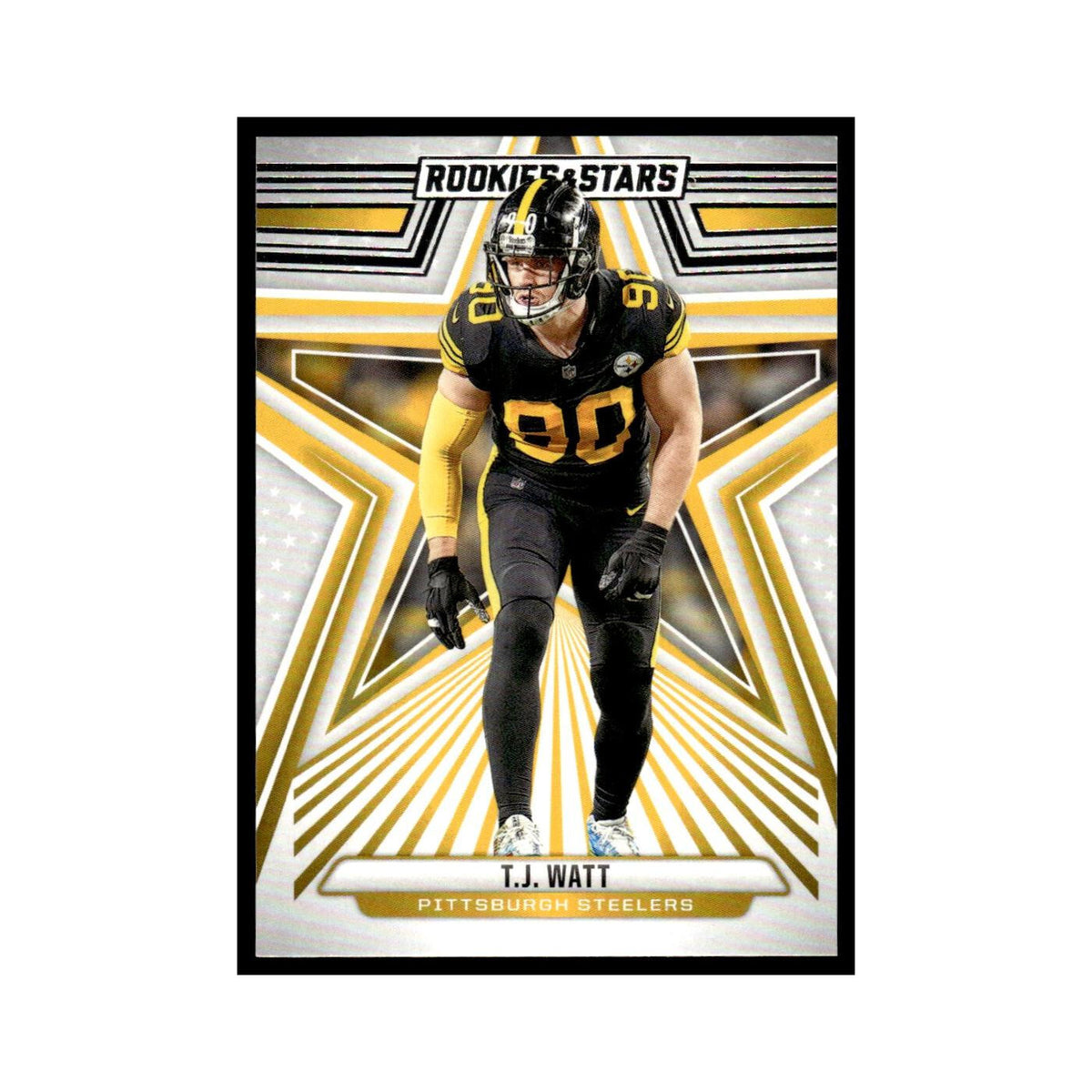 T.J. Watt 2024 Panini Rookies Stars #81 Pittsburgh Steelers Football Card NM