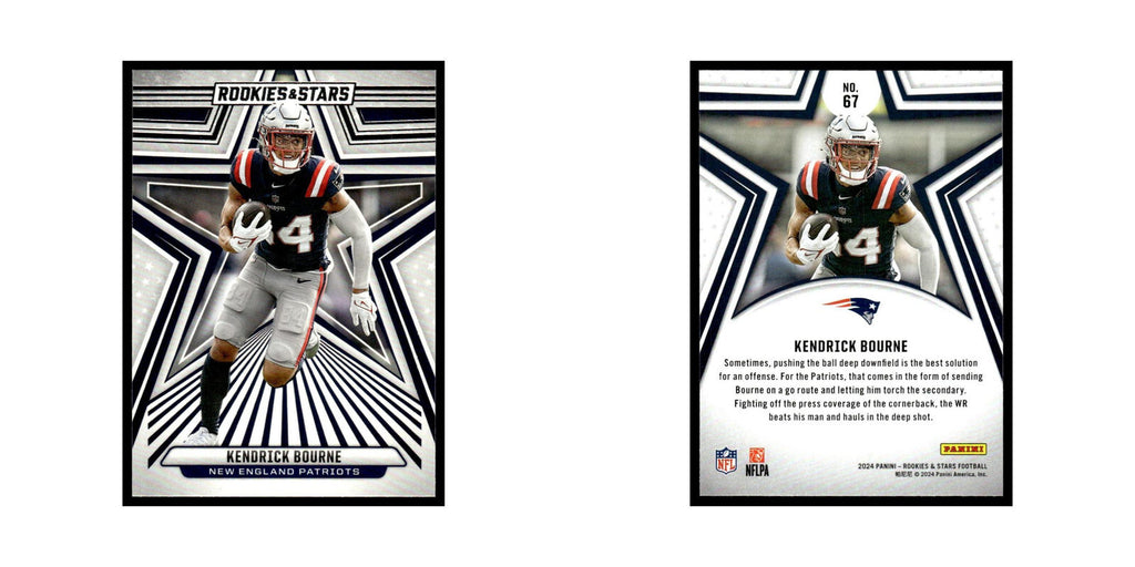 Kendrick Bourne 2024 Panini Rookies Stars #67 New England Patriots NM