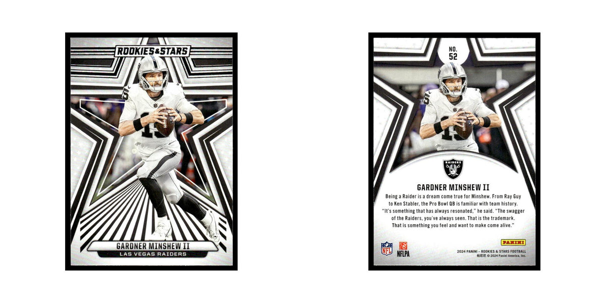 Gardner Minshew II 2024 Panini Rookies Stars #52 Las Vegas Raiders NM