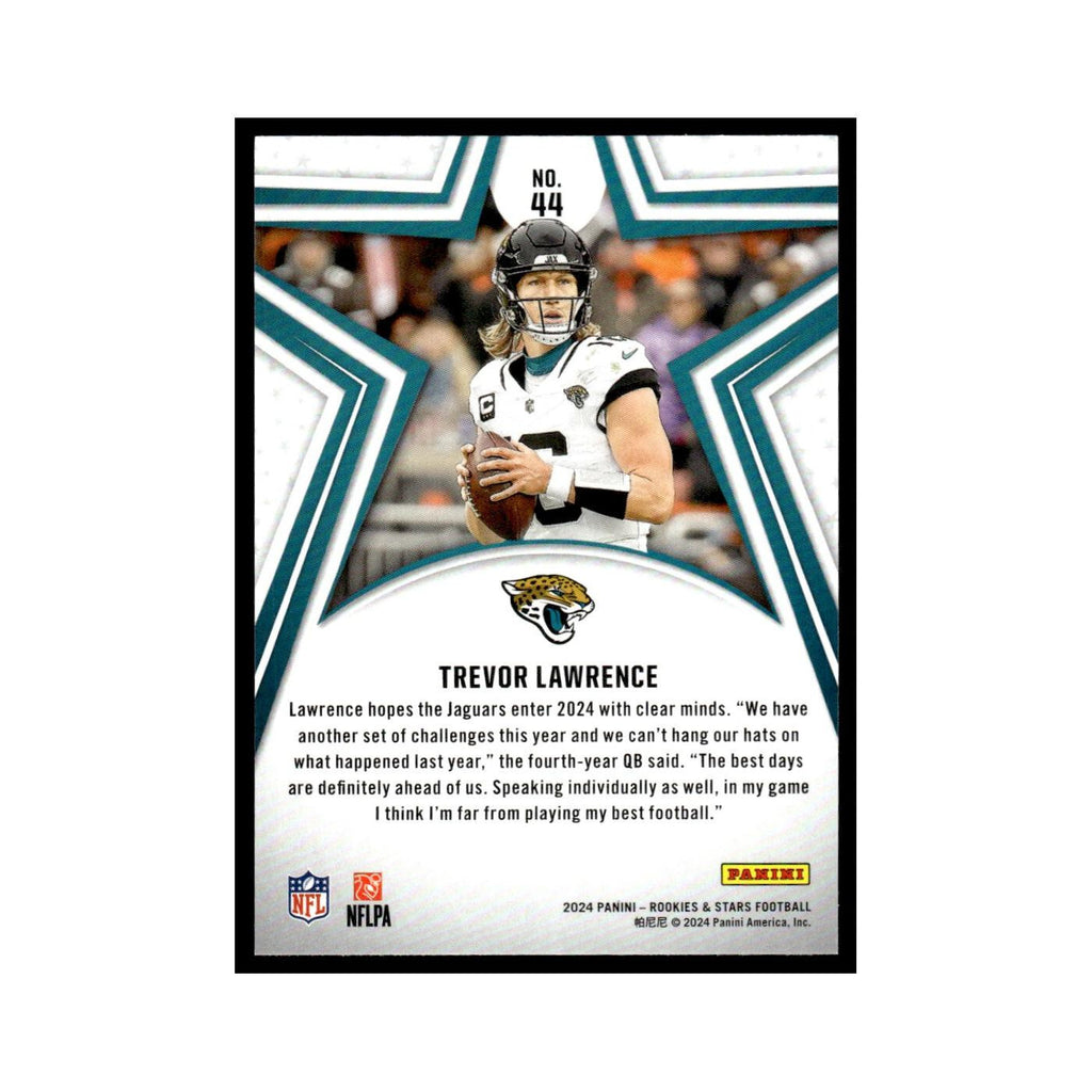Trevor Lawrence 2024 Panini Rookies Stars #44 Jacksonville Jaguars NM