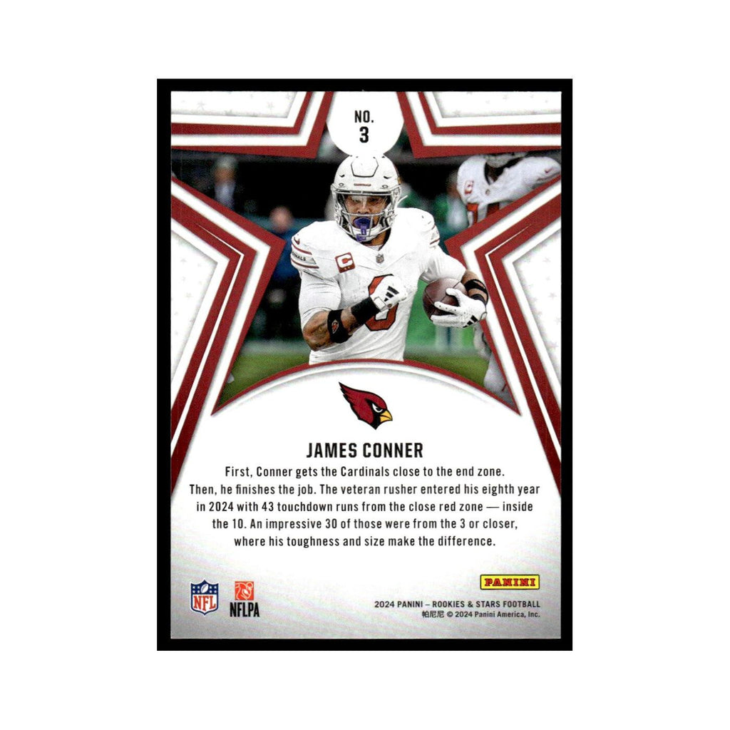 James Conner 2024 Panini Rookies Stars #3 Arizona Cardinals Football Card NM