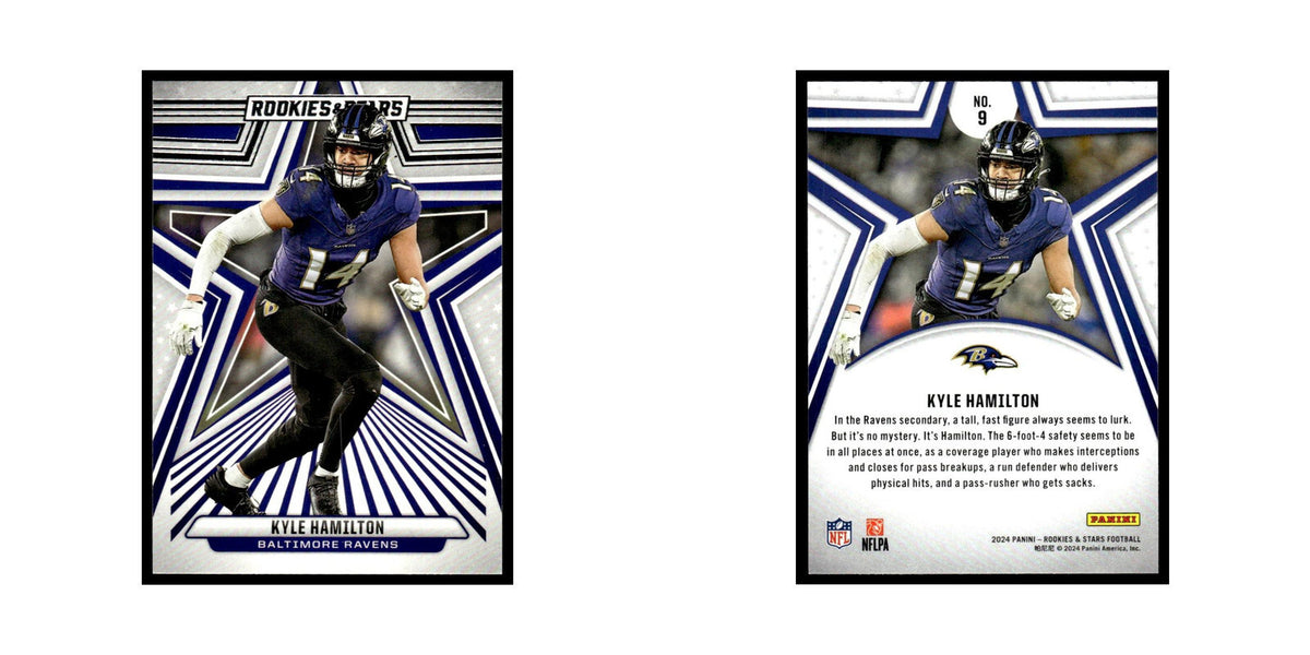 Kyle Hamilton 2024 Panini Rookies Stars #9 Baltimore Ravens Football Card NM