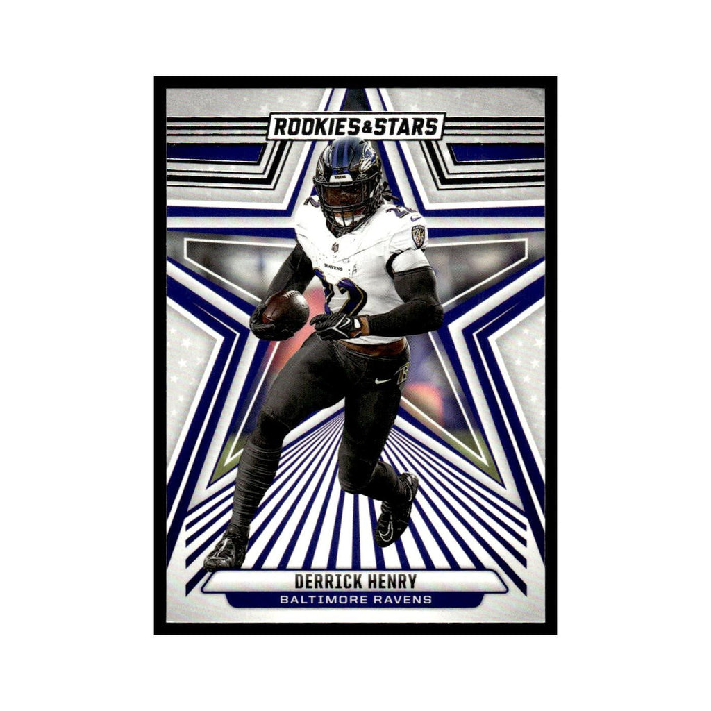 Derrick Henry 2024 Panini Rookies Stars #8 Baltimore Ravens Football Card NM