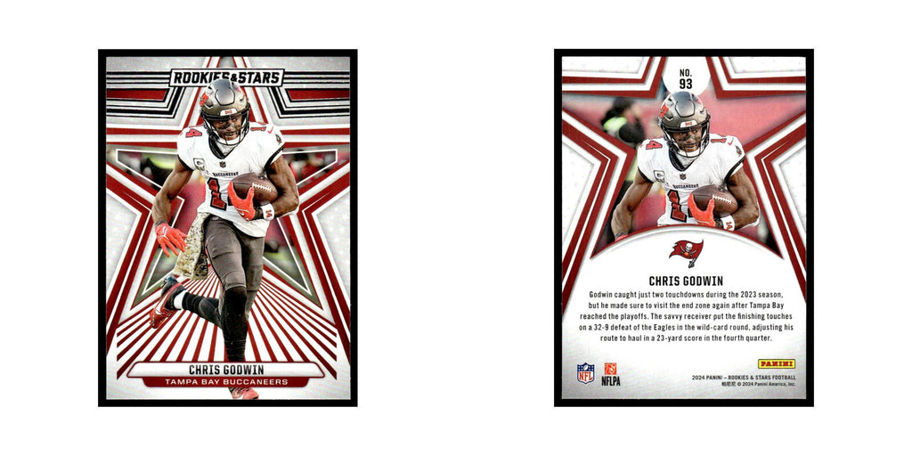 Chris Godwin 2024 Panini Rookies Stars #93 Tampa Bay Buccaneers Football Card NM