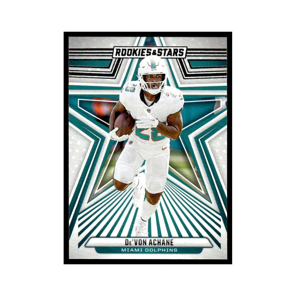 De'Von Achane 2024 Panini Rookies Stars #60 Miami Dolphins Football Card NM