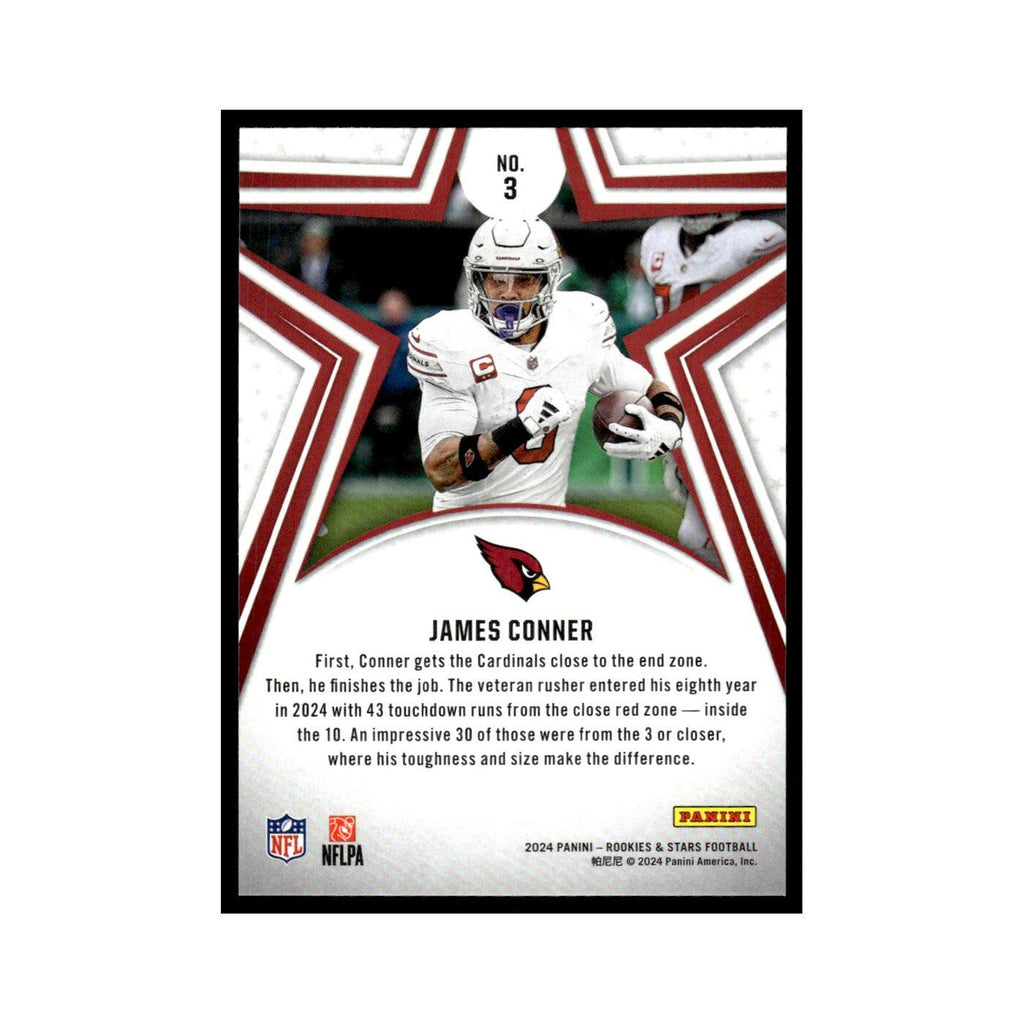 James Conner 2024 Panini Rookies Stars #3 Arizona Cardinals Football Card NM