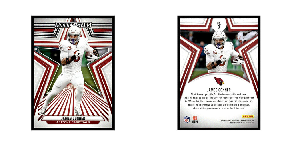 James Conner 2024 Panini Rookies Stars #3 Arizona Cardinals Football Card NM