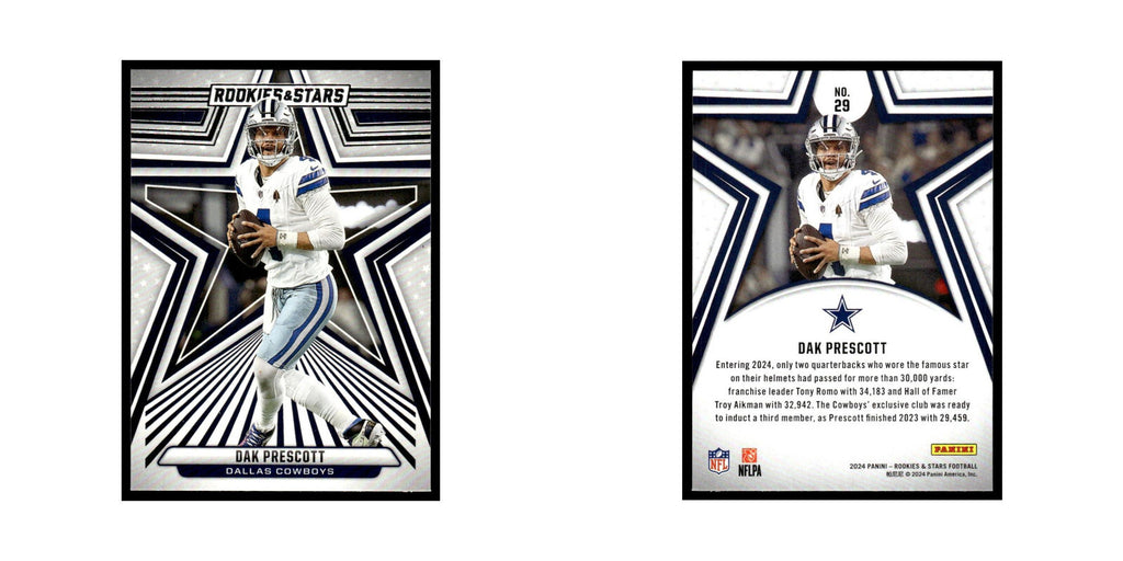 Dak Prescott 2024 Panini Rookies Stars #29 Dallas Cowboys Football Card NM