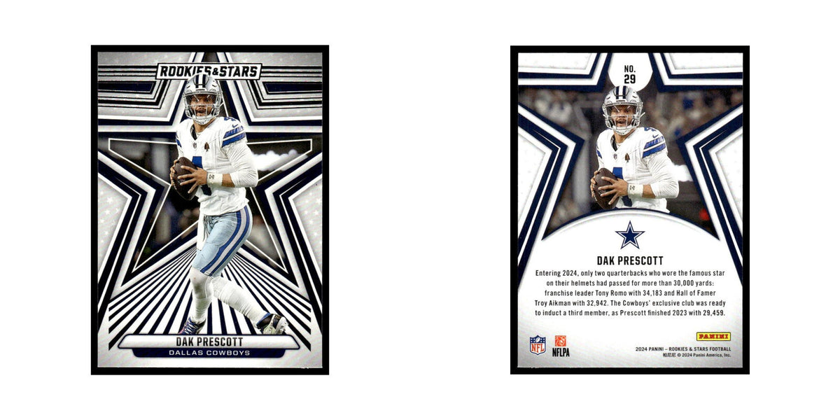 Dak Prescott 2024 Panini Rookies Stars #29 Dallas Cowboys Football Card NM