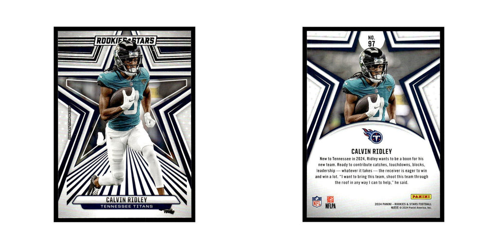 Calvin Ridley 2024 Panini Rookies Stars #97 Tennessee Titans Football Card NM