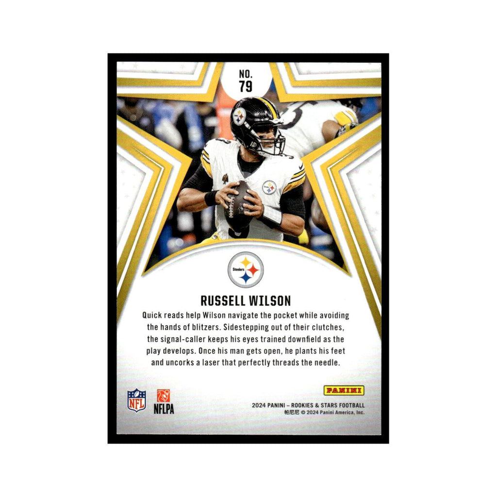 Russell Wilson 2024 Panini Rookies Stars #79 Pittsburgh Steelers NM